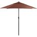 Astella Styles 9 Ft Crank Open Push Tilt Steel Ribs And Pole Market Patio Umbrella