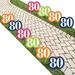 80Th Birthday - Cheerful Happy Birthday - Lawn Decorations - Outdoor Colorful Eightieth Birthday Party Yard Decorations - 10 Piece