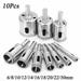 Diamond Drill Bits for Glass Ceramic Tile Porcelain Hole Maker Saw Cutter Set-10pcs set