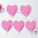 wall hooks 5Pcs Heart Shape Seamless Sticky Hook Stainless Steel Wall-mounted Coat Hat Hook for Home Office (Pink)