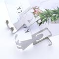 door back hooks 4 Pcs Cartoon Humanoid Door Back Hooks Creative Seamless Nail-free Door Rack Cabinet Storage Hooks (Silver)