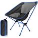 Ultralight Portable Camping Chair - Compact Folding Backpacking Chair with Carrying Bag for Outdoor Hiking Fishing and Travel (Deep Blue)