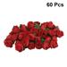 rose flower 60pcs 3cm Artificial Roses Flower Heads for Wedding Bouquets Centerpieces Bridal Shower DIY Party Decoration (Red)