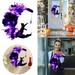 WNG Moon Cat Wreath with Flowers and Charming Door Decoration Moon Cat Home Decor Gift Party Decorations for Cat Lovers with Lights
