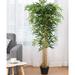 Artificial Bamboo Tree Greenery Plants in Nursery Pot Fake Decorative Trees for Home Office 5Ft High