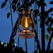 CHAMAIR Solar Powered Retro Classic Kerosene Lamp Portable LED Lantern Light (B)