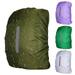 Kaesi Backpack Rain Cover with Reflective Strip Multifunctional Storage Bag School Bag Rain Cover Camping Supplies Army Green