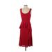 Prabal Gurung Collective Casual Dress - Party Scoop Neck Sleeveless: Red Solid Dresses - Women's Size 4