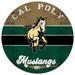 Cal Poly Mustangs 20'' x Retro Logo Circle Sign