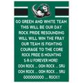 Slippery Rock Pride 23" x 34" Fight Song Sign