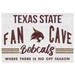 Texas State Bobcats 34" x 24" Fan Cave Sign