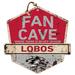 New Mexico Lobos 20" x Fan Cave Badge Sign