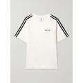 adidas Originals - + Wales Bonner Crochet-trimmed Flocked Organic Cotton-jersey T-shirt - White