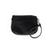 Samsonite Leather Wristlet: Pebbled Black Solid Bags