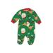Carter's Long Sleeve Outfit: Green Print Bottoms - Size 3 Month