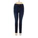 Kut from the Kloth Jeggings - High Rise Skinny Leg Boyfriend: Blue Bottoms - Women's Size 6 - Dark Wash