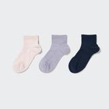 Women's Sport Short Socks (3 Pairs) with Odor Control | Natural | US W 7.5-10 | UNIQLO US