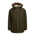 Outdoorjacke JACK & JONES "JJDAVID PARKA JACKET" Gr. XL, grün (rosin) Herren Jacken Outdoorjacken