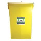 COVIDIEN SCWC100985 Chemo/Sharps Container,8 Gal.,Hinged,PK2