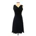 Grace Karin Casual Dress - A-Line V Neck Sleeveless: Black Print Dresses - Women's Size Small