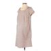 Liz Lange Maternity Casual Dress - Shift: Pink Print Dresses - Women's Size Small