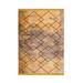 Yellow 32 x 32 x 0.4 in Area Rug - Lofy Amstelveen Geometric Cotton Digital Print Round Area Rug Metal | 32 H x 32 W x 0.4 D in | Wayfair
