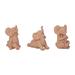 Bungalow Rose Millstadt 3 Piece Set Yoga Elephant Figurines - Classic Polyresin Sculpture of Yoga Posed Eleplants - Home, Office | Wayfair