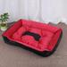 Tucker Murphy Pet™ Pet Kennel Pet Kennel Cozy Dog Kennel Soft Kennel Cotton in Red/Black | Small (23.6" W x 17.7" D x 6" H) | Wayfair