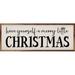 The Holiday Aisle® Black Merry Little Christmas White Wood in Brown/White | 4 H x 12 W x 1.5 D in | Wayfair 17A266135E1E4BE097F3DE139525F042