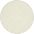 White 72 x 72 x 0.25 in Indoor Area Rug - Hokku Designs Orlantha Premium Handwoven Natural Fiber Area Jute & Wool Rug Wool/Jute & Sisal | Wayfair