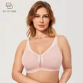 Soutien-gorge sans fil pour femmes grande taille couverture complète soutien lisse sans doublure