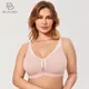 Soutien-gorge sans fil pour femmes grande taille couverture complète soutien lisse sans doublure