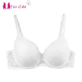 Mierside – soutien-gorge Push Up brodé en dentelle pour femmes Lingerie Sexy blanc 34/13134