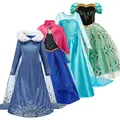 Costume Cosplay Elsa Anna pour filles vêtements d'anniversaire pour enfants de 3 à 10 ans robe