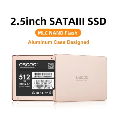 OSCOO SDD-Disque dur interne SSD MLC 2.5 pouces 2.5 Go 256 Go 512 Go disque dur pour