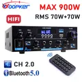 Woopker-Amplificateur audio HiFi AK55 Max 900W Bluetooth numérique Médailles RMS 70W + 70W