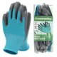 Gants de jardinage pour femmes et hommes gants de protection enduits de caoutchouc NitCarter bleu