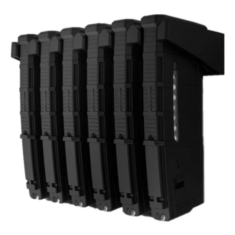6-Slot Wall Mount Magazine T1 pour AR-15 PMAG Hang T1 ABS Mag Stand prompt ket pour Airsoft Rifle Magazines Display Storage