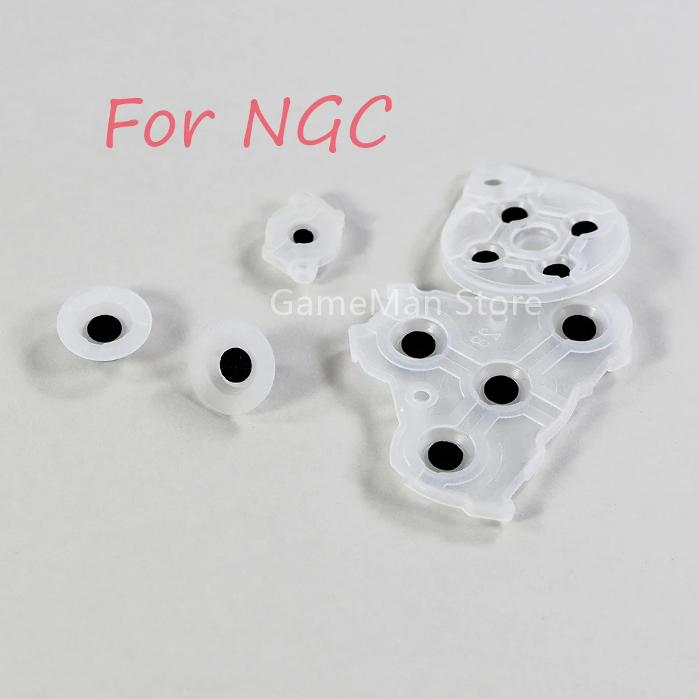 Kit de remplacement pour manette de jeu Nintendo GameCube, en caoutchouc Transparent, en Silicone, pour Console de jeu NGC