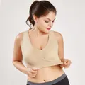 Soutien-gorge de sport grande taille pour femmes sans couture avec coussinets brassière Push-Up