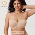 DELIMIRA-Soutien-gorge minimiseur sans bretelles pour femme soutiens-gorge invisibles non