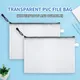 Porte-fichier transparent durable sacs de rangement de fichiers transparents pour l'école le