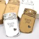 Étiquette cadeau Kraft en forme de bouteille étiquette de prix en papier pour fête de mariage 50