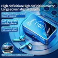Cuffie auricolari Bluetooth V9 cuffie Stereo Wireless a specchio 5.3 con auricolari sportivi con controllo DisplayTouch digitale per il gioco