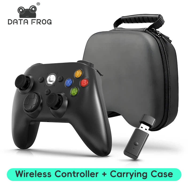 Wireless/Wired Controller For Xbox 360 Game Controller with Dual-Vibration Turbo Compatible with Xbox 360/360 Slim and PC Window