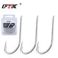 FTK Barbed Fish Hook Fishhook High Carbon Steel Jigging Carp Anzol Fishhooks Fishing