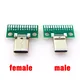1pcs USB 3.1 Type C Connector 24+2P Female Male Plug Receptacle Adapter to Solder Wire & Cable USB-C