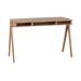 Porter Designs Portola Transitional Solid Acacia Wood Desk, Brown