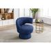 Modern Boucle Upholstered Swivel Barrel Accent Chair/Sturdy Base and Frame/Easy to Assemble（5 Colors）