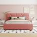 Queen Size Linen Fabric Upholstered Bed, Platform Bed, Storage Bed